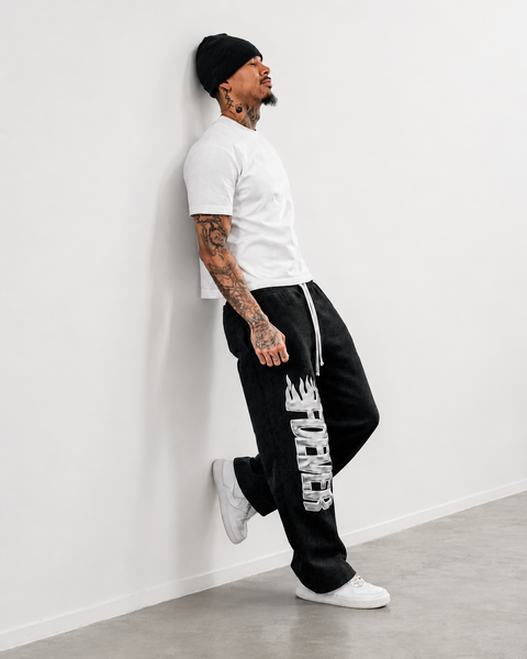 "FLAMES" FLARE PANTS