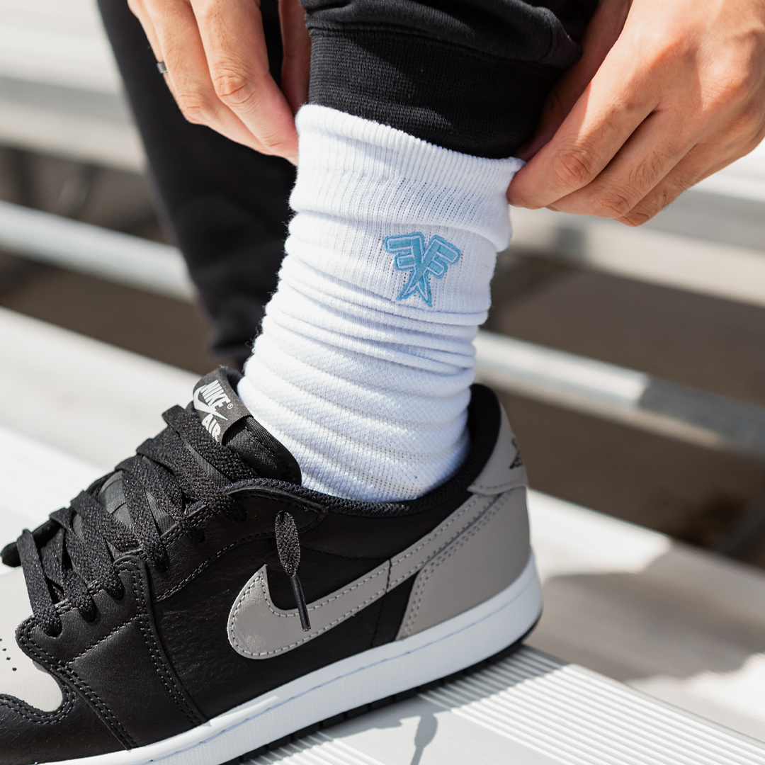 BABY BLUE ATHLETIC SOCKS