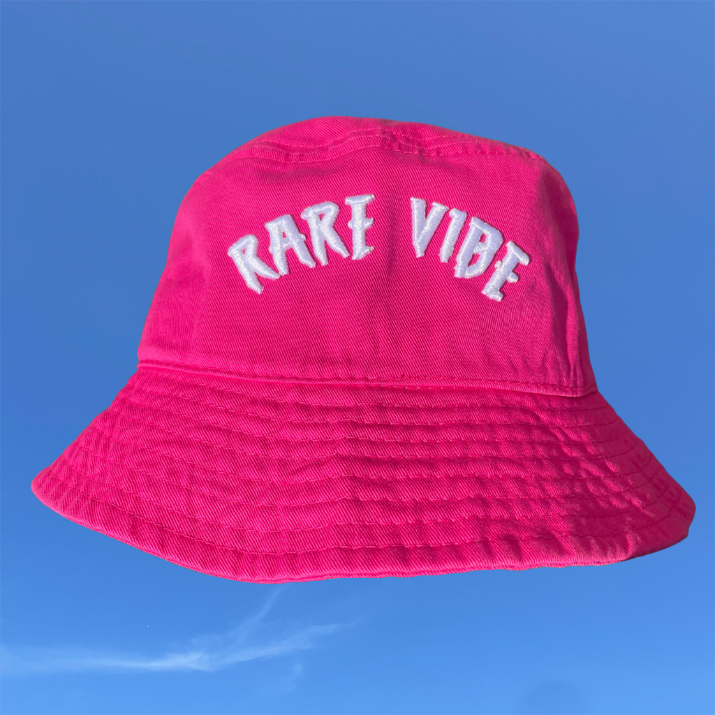 HOT PINK "RARE VIBE" BUCKET HAT