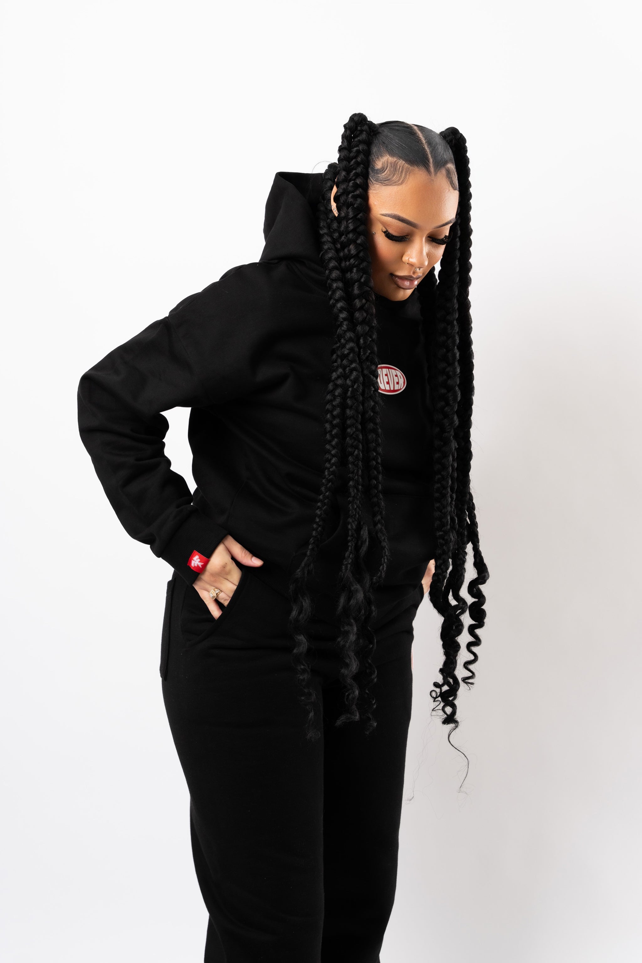 BLACK "ECHELON" HOODIE