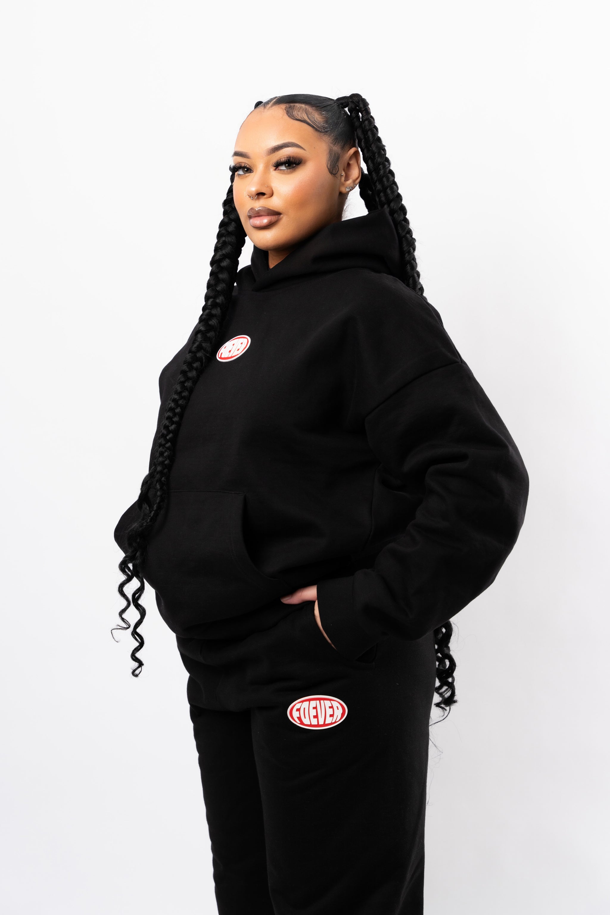 BLACK "ECHELON" HOODIE