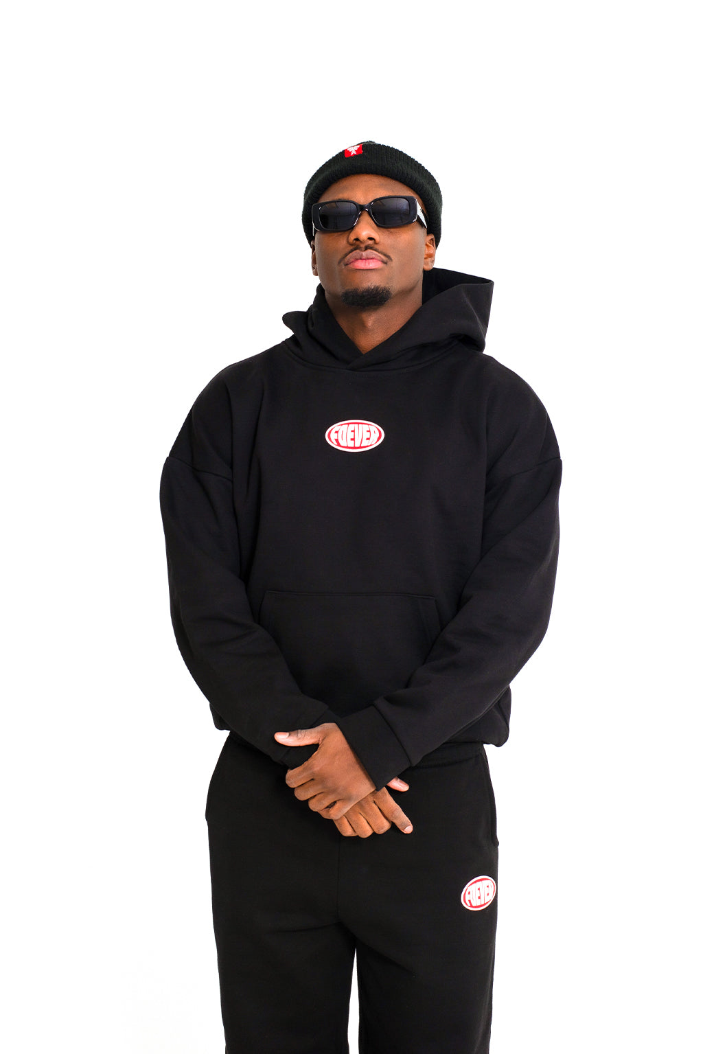 BLACK "ECHELON" HOODIE