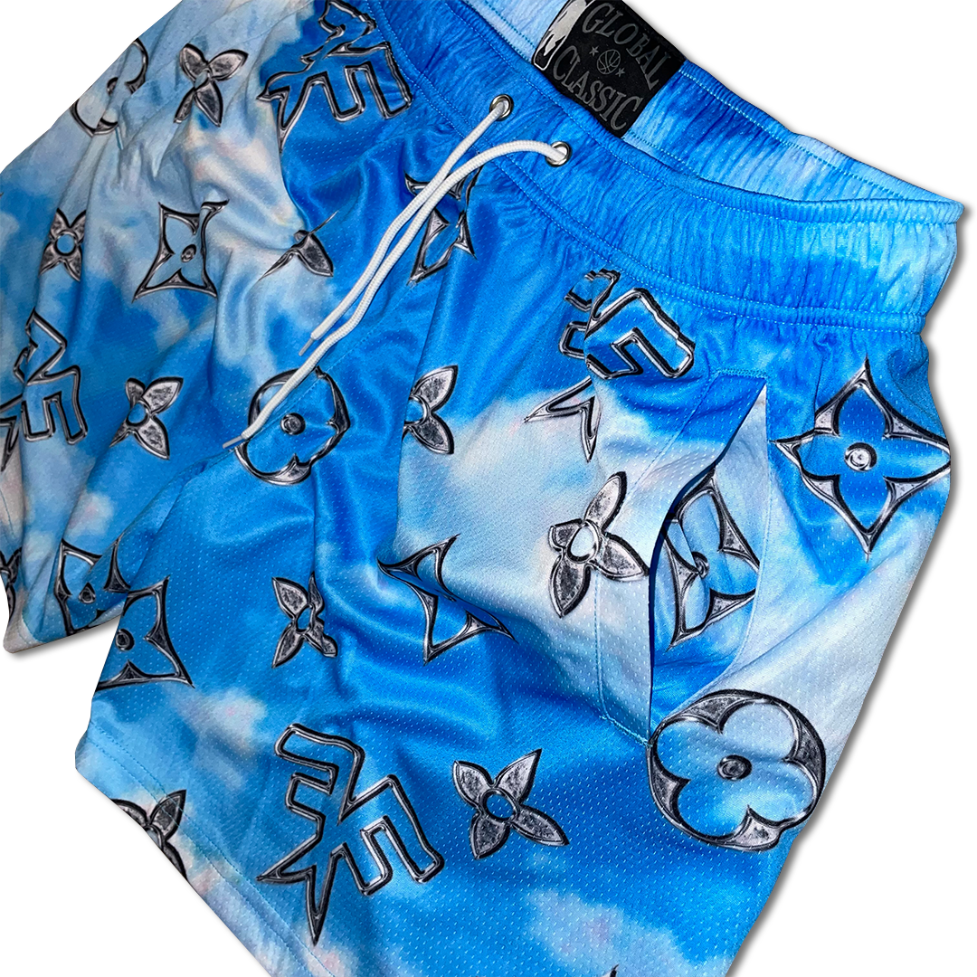 SKY BLUE "CLOUD 9" SHORTS